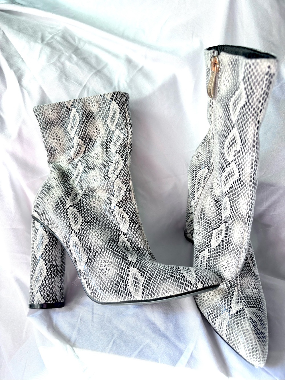 Cape Robbin Snake Print Heeled Boots
